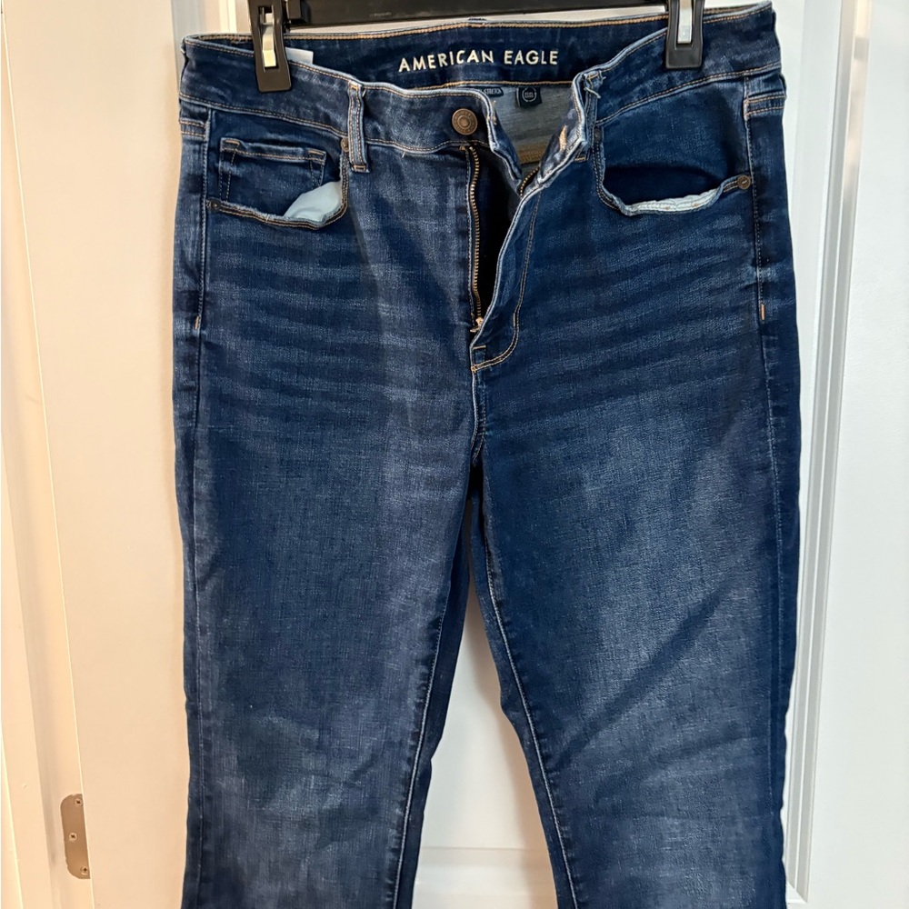 American Eagle High-Rise Skinny Kick Jeans